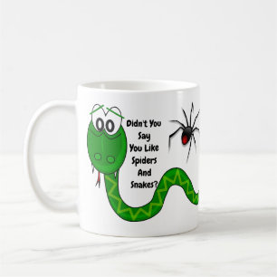Spinnen und Schlangen Kaffeetasse