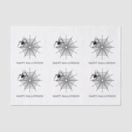 Spinnen und Spiderweb einfache Happy Halloween Seidenpapier