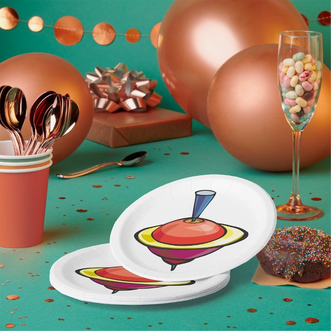 Spinnen von obersten Tellern Pappteller (Von Creator hochgeladen)