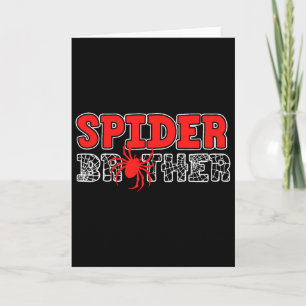 Spinnenbruder Kid Spidey Geburtstags-Matching-Fami Karte