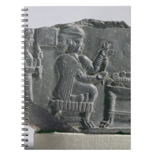 Spinnende Elamite Frau, Neo-Elamite Zeitraum, Notizblock