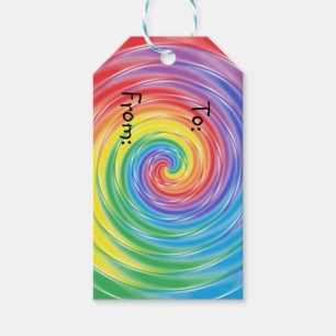Spinnende Regenbogen-Geschenk-Umbauten Geschenkanhänger