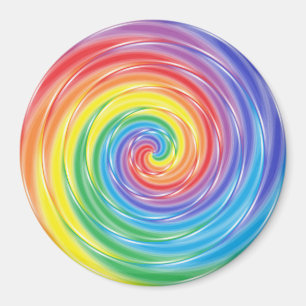 Spinnender Regenbogen-Magnet Magnet