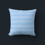 SPINNENDREIDEL & STERNE, BABY BLUE & WHITE Kissen<br><div class="desc">blau-weiß Dreidel Kissen STAR VON DAVID TRIM STAR OF DAVID ON BACK von Designer Sandy Closs ~ SandyCloss~</div>