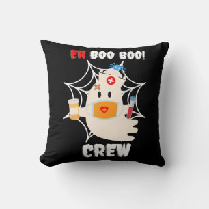 Spinnengeschenk Boo Crew Krankenschwester Hallow Kissen