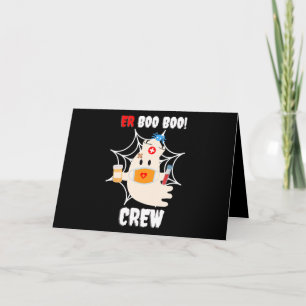 Spinnengeschenk Boo Crew Nurse Halloween Niedlic Karte