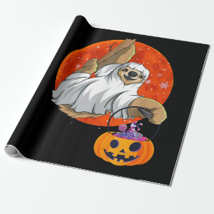 Spinnengeschenk Boo Halloween mit Pumpkin Geschenkpapier