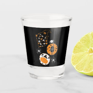 Spinnengeschenk Boo Mask Spider Hexenhut Pumpkin Schnapsglas