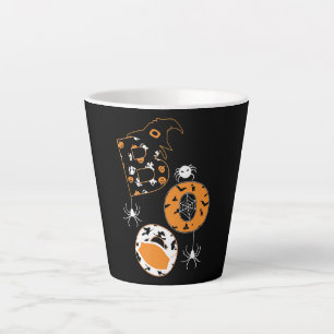 Spinnengeschenk   Boo-Maske Spinnenhexenhut Kürbis Milchtasse
