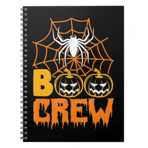 Spinnengeschenk Boo Pumpkin Halloween Spider Boo Notizblock
