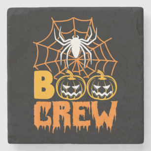 Spinnengeschenk Boo Pumpkin Halloween Spider Boo Steinuntersetzer