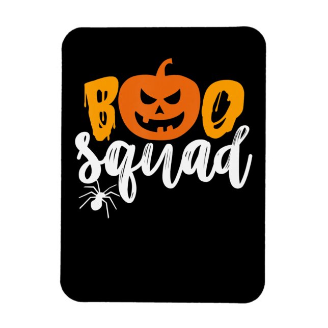 Spinnengeschenk | Boo Squad - Pumpkin Spiole Hallo Magnet (Vertikal)