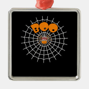 Spinnengeschenk Funny Boo Spider WebHalloween Ornament Aus Metall