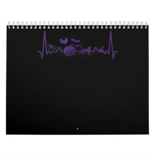 Spinnengeschenk Funny Heartbeat Line Halloween Kalender