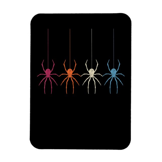 Spinnengeschenk | Halloween 2020 Vintag Spider Web Magnet (Vertikal)