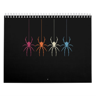Spinnengeschenk Halloween 2020 Vintage Spinnenne Kalender