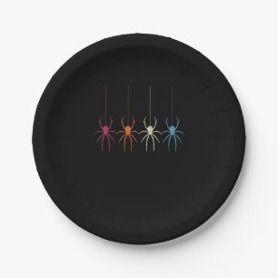 Spinnengeschenk Halloween 2020 Vintage Spinnenne Pappteller