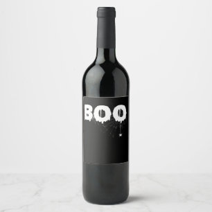 Spinnengeschenk Halloween Lustige Gruselige Klei Weinetikett