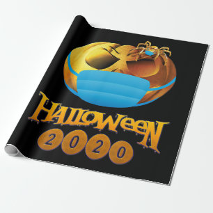 Spinnengeschenk Halloween Pumpkin and Spiole Mas Geschenkpapier