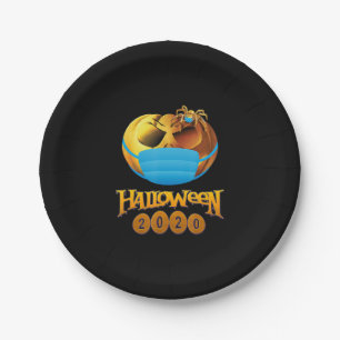 Spinnengeschenk Halloween Pumpkin and Spiole Mas Pappteller