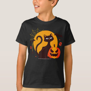 Spinnengeschenk Halloween schwarze Katze Spinne T-Shirt