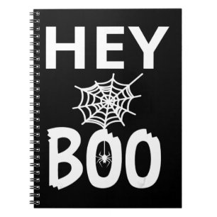 Spinnengeschenk Hey Boo Halloween Funny Spider W Notizblock