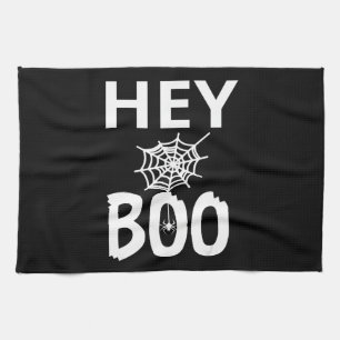 Spinnengeschenk Hey Boo Halloween Lustige Spinne Geschirrtuch