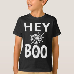 Spinnengeschenk Hey Boo Halloween Lustiges Spinn T-Shirt