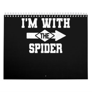 Spinnengeschenk   Ich bin mit dem Spinnenkostüm pa Kalender