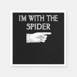 Spinnengeschenk Ich bin mit dem Spinnenkostüm pa Serviette
