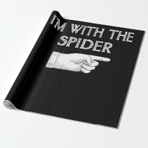 Spinnengeschenk Ich bin mit der Spiderkostümbese Geschenkpapier