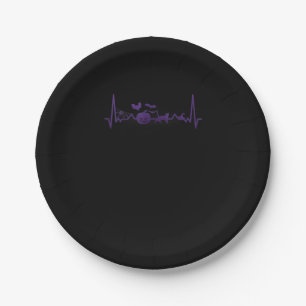 Spinnengeschenk   Lustige Herzfrequenz Halloween Pappteller