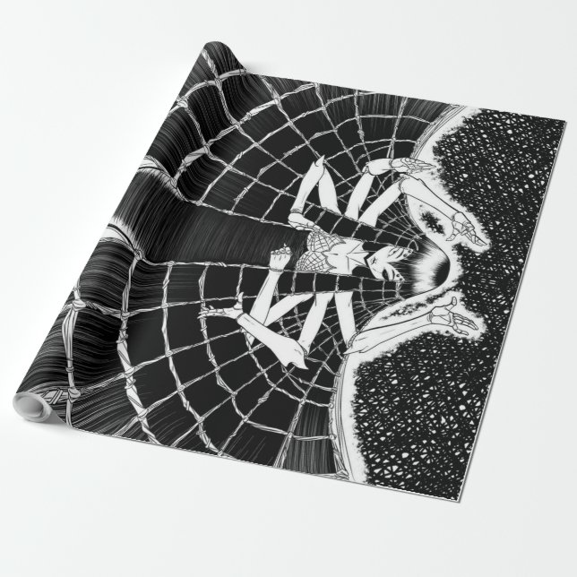 Spinnengeschenk | Spider Lover Geschenk Geschenkpapier (Ungerollt)