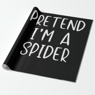 Spinnengeschenk Vortäuschen von Spiderkostüm Hall Geschenkpapier