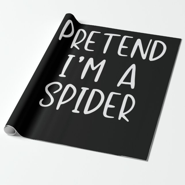 Spinnengeschenk |Vortäuschen von Spiderkostüm Hall Geschenkpapier (Ungerollt)
