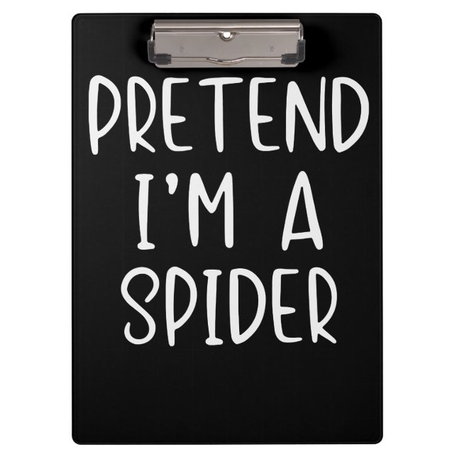 Spinnengeschenk |Vortäuschen von Spiderkostüm Hall Klemmbrett (Vorderseite)
