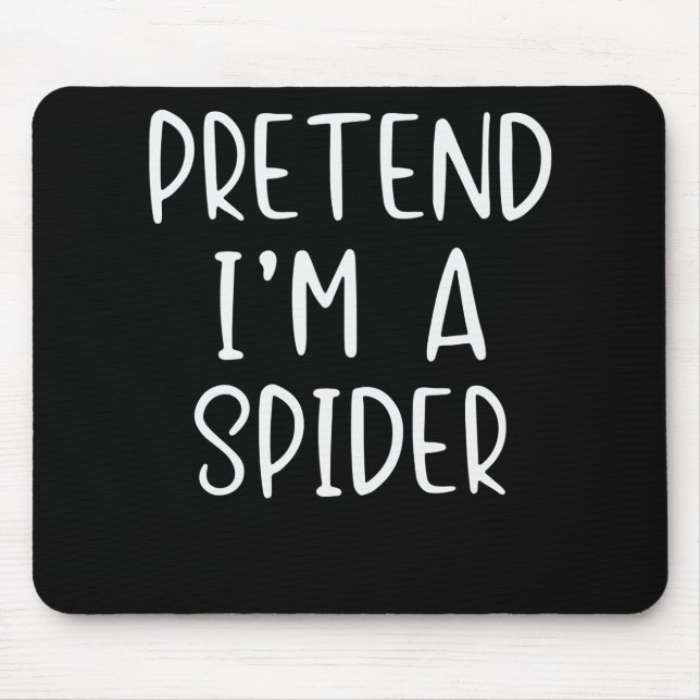 Spinnengeschenk |Vortäuschen von Spiderkostüm Hall Mousepad (Vorne)