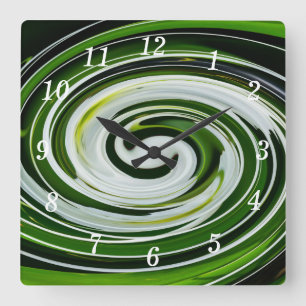 Spinnenlilie Twist Wanduhr