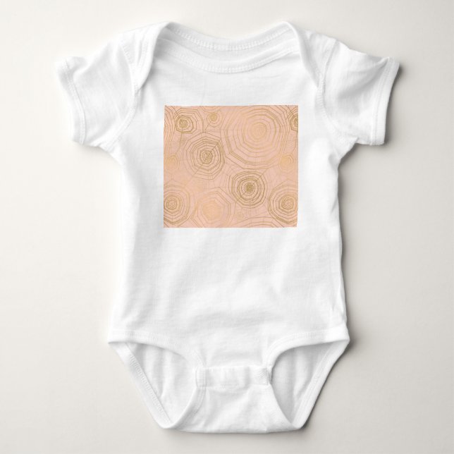 Spinnennetz auf Pastel: Halloween-Muster. Baby Strampler (Vorderseite)