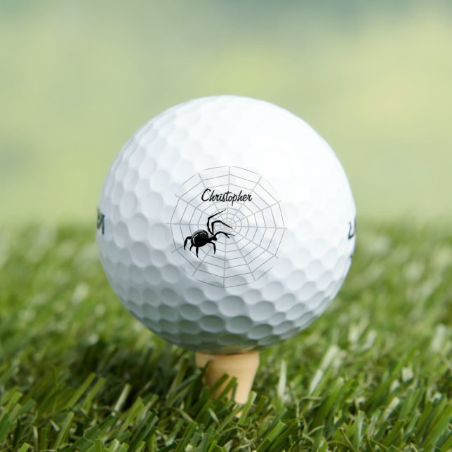 Spinnennetz-Design Golfball (Insitu T-Shirt)