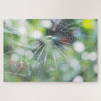 Spinnennetz-Foto-Puzzle Puzzle