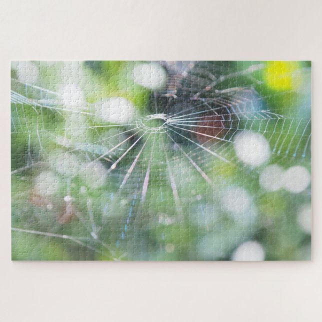 Spinnennetz-Foto-Puzzle Puzzle (Horizontal)