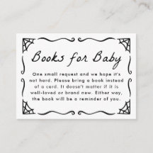 Spinnennetz-Halloween-Baby-Shower-Bücher für Baby