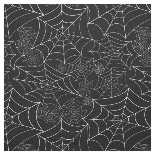 Spinnennetz Halloween Gothic Spinnennetz Schwarz Stoff (Muster)