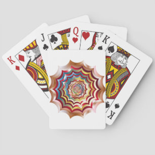 Spinnennetz hypnotisch revitalisiert spielkarten