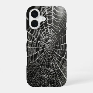 Spinnennetz-Muster Halloween iPhone 16 Hülle
