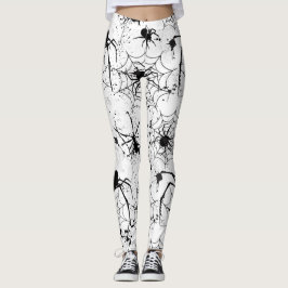 Spinnennetz-Muster Halloween  Leggings