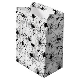 Spinnennetz-Muster Halloween  Mittlere Geschenktüte