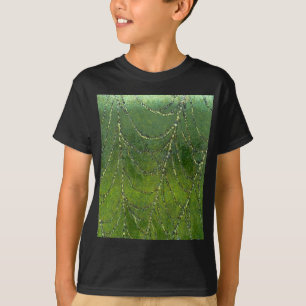 Spinnennetze mit Tauben Abstrakte Kunst T-Shirt