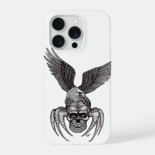 Spinnenschädel mit Adler iPhone 15 Pro Hülle